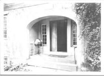 SA0281 - Entrance is dated 1851. Identified on the back., Winterthur Shaker Photograph and Post Card Collection 1851 to 1921c